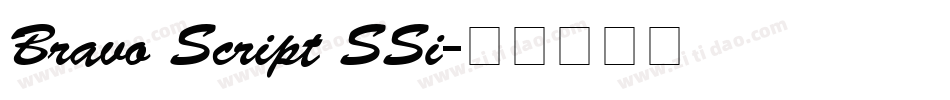 Bravo Script SSi字体转换